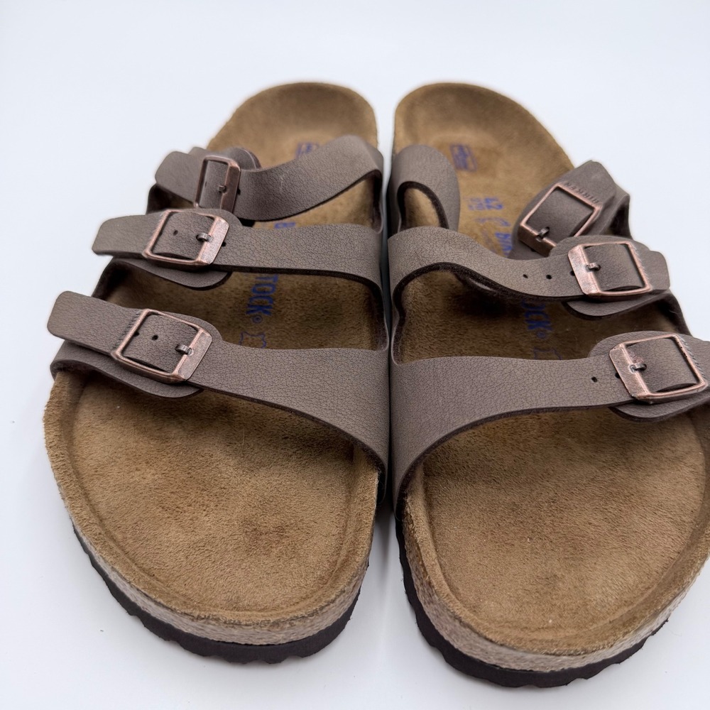 Birkenstock Florida Soft Footbed Mocha Birkibuc Sandals 42 L11 M9 - Picture 8 of 8